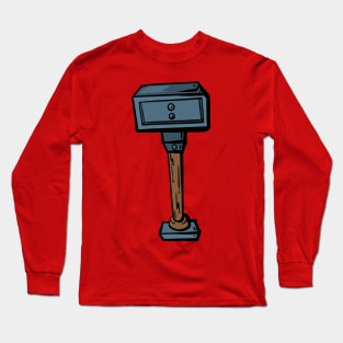 Cartoon Viking Hammer Long Sleeve T-Shirt